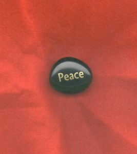Peace rock given to Charles Oropallo by his brother Peter.